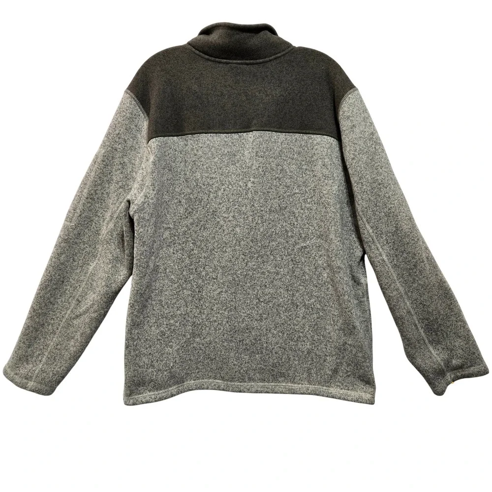 The North Face Size XL Quarter Zip Heather Gray Sweater Fleece Pullover #1309